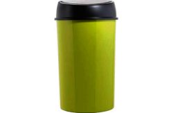 ColourMatch 50 Litre Touch Top Bin - Apple Green.